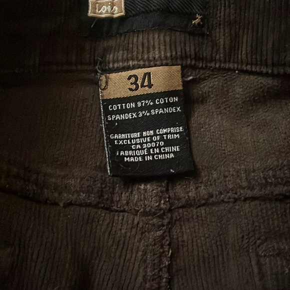 Men’s brown corduroy pants - Picture 4 of 5